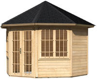 Karibu Gartenhaus Roma 2 naturbelassen 3,34x3,34x3,15m