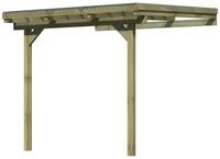 Karibu Terassenüberdachung 2A kesseldruckimprägniert 2,44x3,03x2,43m