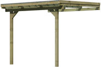 Karibu Terrassenüberdachung 3A kesseldruckimprägniert 2,44x3,63x2,45m