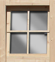 Karibu Fenster (Dreh/Kipp) 28mm naturbelassen