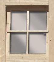 Karibu Fenster (Dreh/Kipp) 28mm naturbelassen