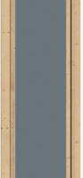 Karibu Fenster naturbelassen für Cube