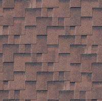 Karibu Dachschindeln Asymmetrisch rot geflammt, 3 qm