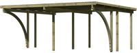 Karibu Doppel Carport Eco 1C mit PVC Dacheindeckung druckimprägniert 2xBogen 5,63x4,90x2,29m