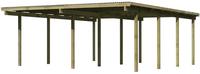 Karibu Doppel Carport Eco 2A PVC Dacheindeckung druckimprägniert 5,27×5,76m