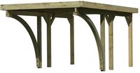 Karibu Einzelcarport Classic 1C mit PVC Trapezplatten-Dach mit 2x Bogen - 3,18x4,80x2,34m