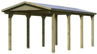 Karibu Satteldach - Einzelcarport Classic 2 kesseldruckimprägniert 2,97x6,60x2,60m