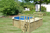 Karibu Pool Modell 1 D - 415 x 120 cm