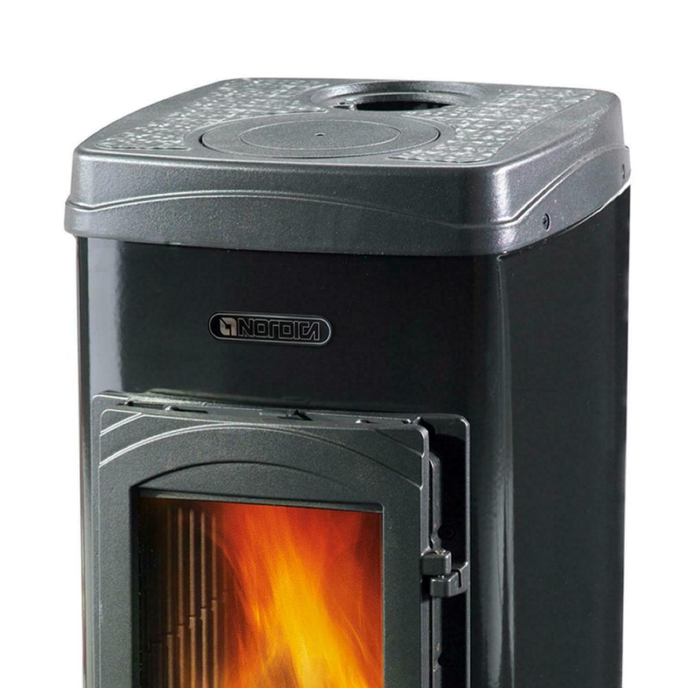 La Nordica Kaminofen Super Max Nero Anthrazit schwarz 6 kW La Nordica Kaminofen Super Max Nero Anthrazit schwarz 6 kW