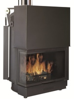 EDIL Kamineinsatz wasserführend Aquatondo 29 DX 27 kW Fenster links
