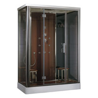 EAGO Dampfdusche DZ956F8 braun 150x90