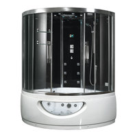 EAGO Dampfdusche DA333F8 schwarz 150x150