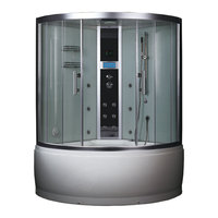 EAGO Dampfdusche DA325HF3 weiß 135x135