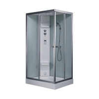 EAGO Dampfdusche DZ955F6 weiß 120x90 links