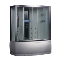 EAGO Dampfdusche DA328HF3 weiß 150x100 rechts
