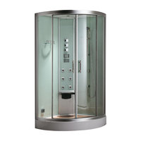 EAGO Dampfdusche DZ951F8 weiß 90x90