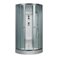 EAGO Dampfdusche DZ951F6 weiß 90x90