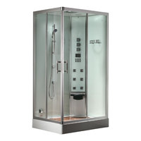 EAGO Dampfdusche DZ955F8 weiß 120x90 rechts