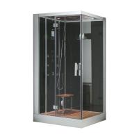 EAGO Dampfdusche DZ9591F8 schwarz 120x90