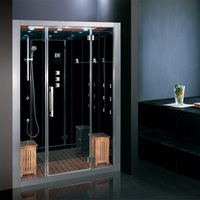 EAGO Dampfdusche DZ9721F8 schwarz 120x95