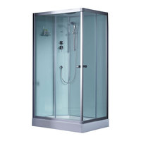 EAGO Dusche 1000-4IH weiß 100x80 links