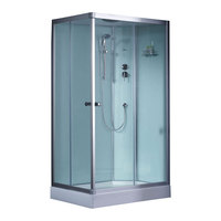 EAGO Dusche 1004-IH weiß 100x80 rechts