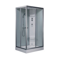 EAGO Dampfdusche DZ954F6 weiß 100x80 rechts