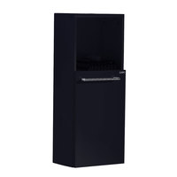 Seitenschrank X818B schwarz für NewOrleans 82 cm rechts