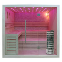 EOSPA Sauna E1102B Pappelholz 200x170 9kW Cilindro