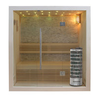 EOSPA Sauna E1103A Pappelholz 180x105 6.8kW Cilindro