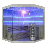 EOSPA Sauna E1211B Pappelholz 200x200 9kW Cilindro