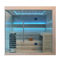 EOSPA Sauna E1246B Pappelholz 200x180 9kW Cilindro