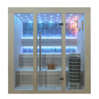 EOSPA Sauna E1215B Pappelholz 180x150 9kW Cilindro