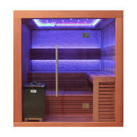 EOSPA Sauna E1241C rote Zeder 180x170 9kW EOS Cubo