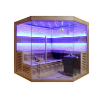 EOSPA Sauna E1242B rote Zeder 200x200 9kW EOS Cubo