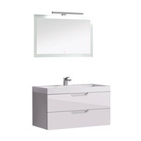 EAGO Badmöbel Barcelona BA-1000 weiß/100x56
