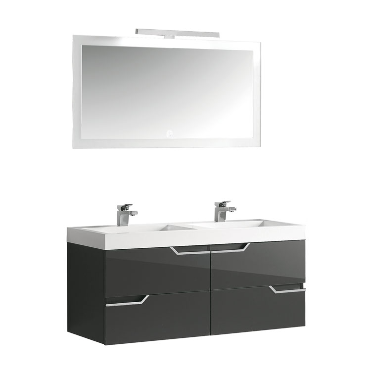 EAGO Badmöbel Barcelona BA-1200 dunkelgrau/120x56 EAGO Badmöbel Barcelona BA-1200 dunkelgrau/120x56