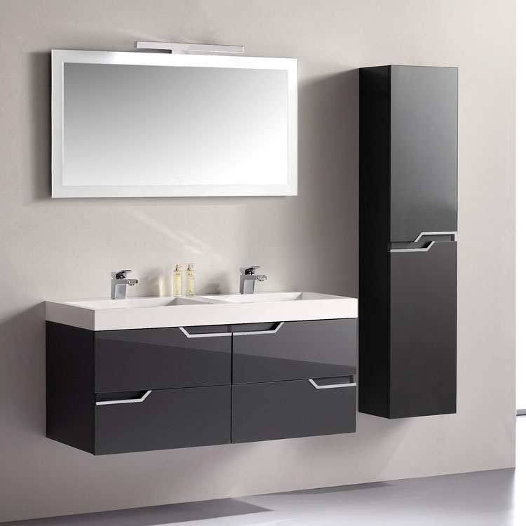 EAGO Badmöbel Barcelona BA-1200 dunkelgrau/120x56 EAGO Badmöbel Barcelona BA-1200 dunkelgrau/120x56