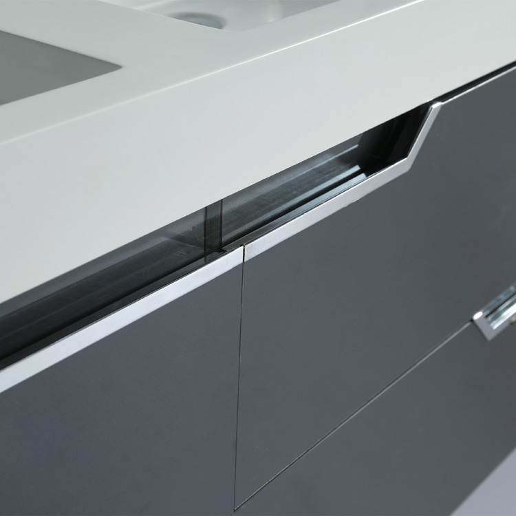 EAGO Badmöbel Barcelona BA-1200 dunkelgrau/120x56 EAGO Badmöbel Barcelona BA-1200 dunkelgrau/120x56