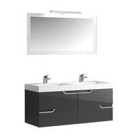 EAGO Badmöbel Barcelona BA-1200 dunkelgrau/120x56