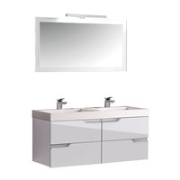 EAGO Badmöbel Barcelona BA-1200 weiß/120x56