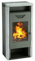 Kaminofen Wamsler Yara grau Naturstein 8,3 kw