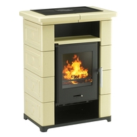 Kaminofen Wamsler Montafon Keramik beige 7,1 kw