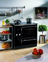 Küchenherd Wamsler wasserführend K 148 CL schwarz/chrom 23 kw