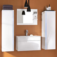 Deluxe Badmöbel-Set WHABAD/SET-SYLT weiß