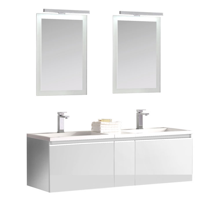 Badmöbel Milano ME-1400 weiß/140x45 Badmöbel Milano ME-1400 weiß/140x45
