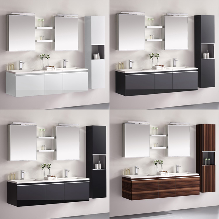 Badmöbel Milano ME-1600 dunkelgrau/160x45 Badmöbel Milano ME-1600 dunkelgrau/160x45