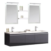 Badmöbel Milano ME-1600 dunkelgrau/160x45