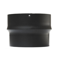 Rauchrohr 130mm - 200mm Erweiterung schwarz