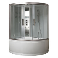 EAGO Dampfdusche DA325HF3 silber 135x135